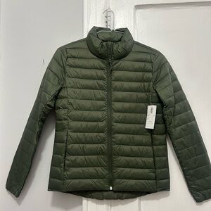 Old Navy Olive Puffer Jacket